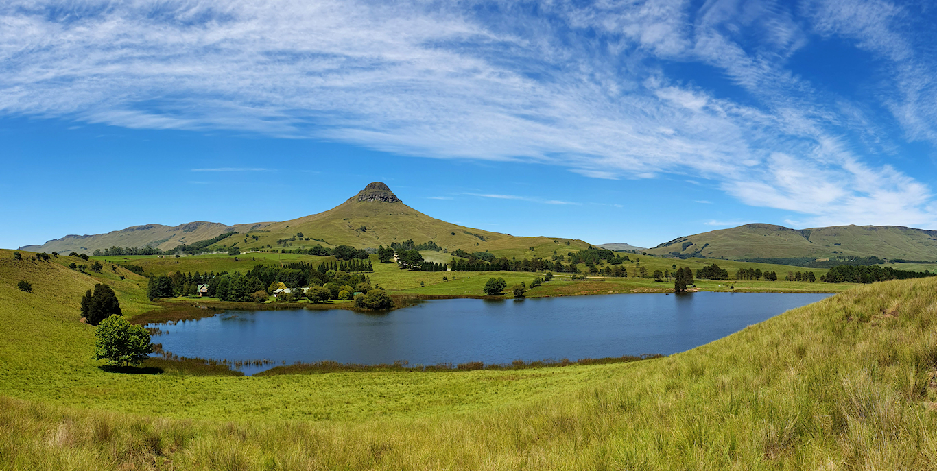 inHlosane with Mavela Dam in the foreground